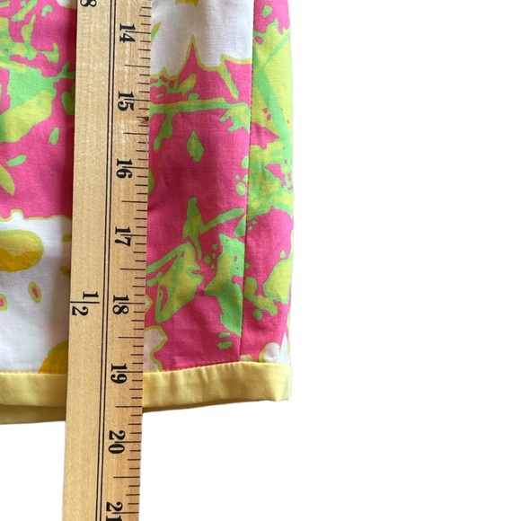 LILLY PULITZER Skort Pink/Yellow Floral Print - Size 14 - Picture 12 of 15